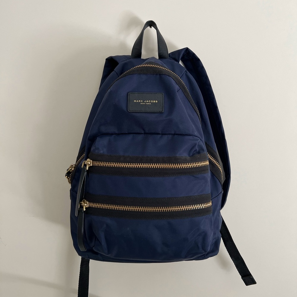 Marc Jacobs Nylon Backpack Navy Blue